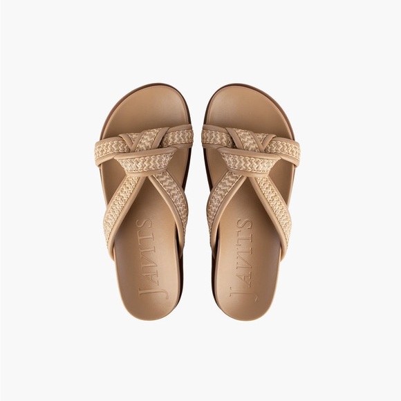 NEW Eric Javits Notti Peanut slide sandals - Picture 15 of 16